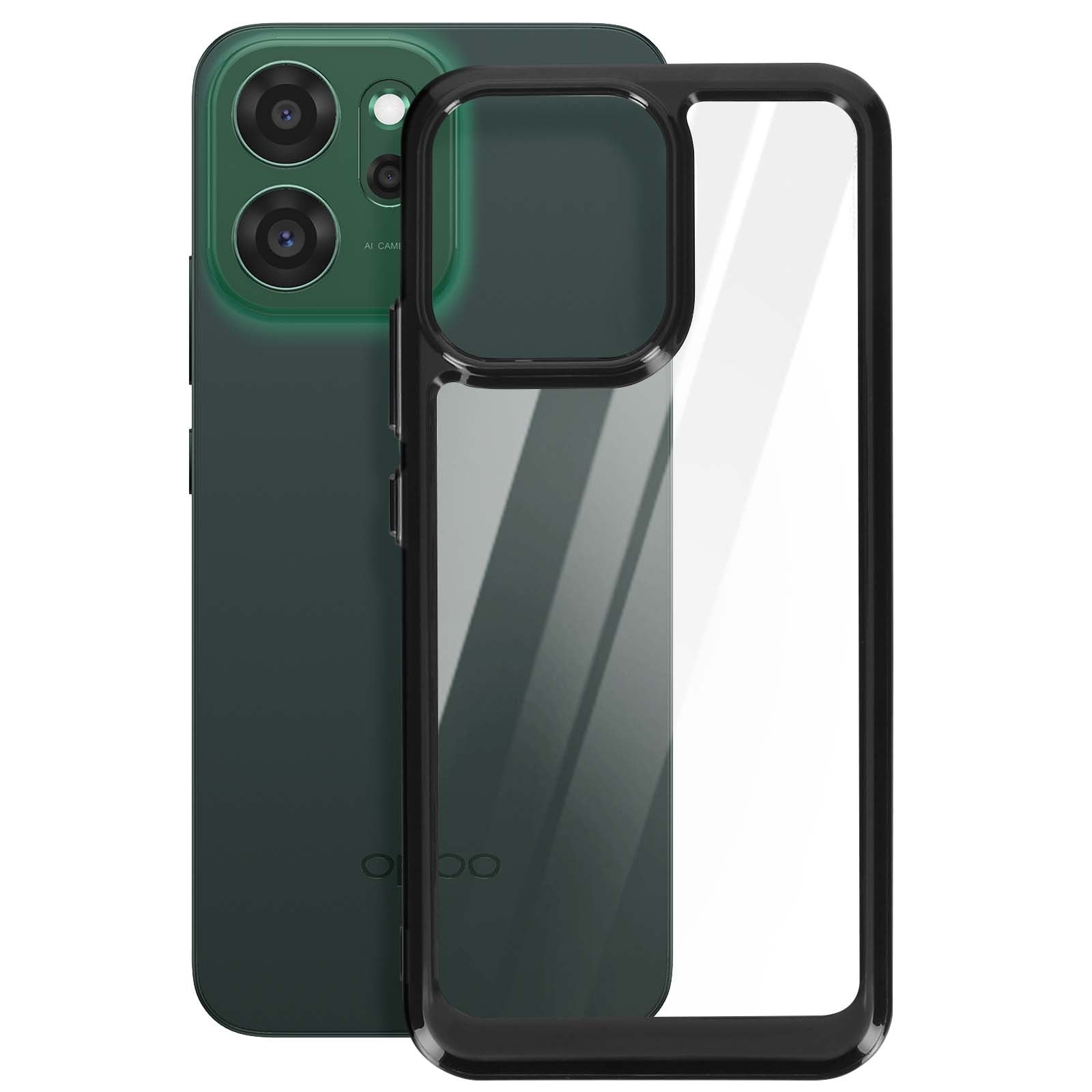 Case Borde Negro Para Oppo 14F