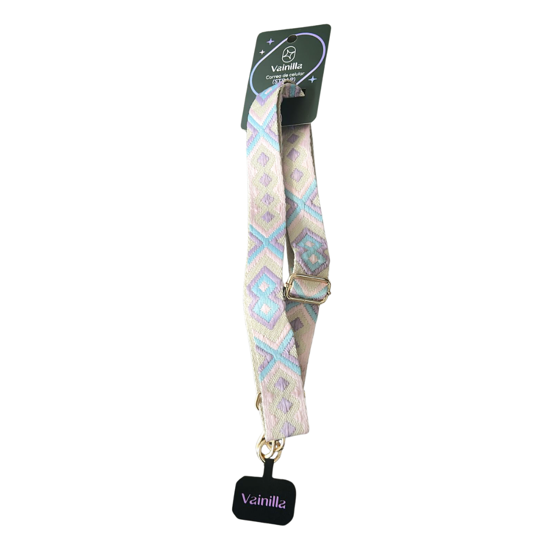 Strap Semi Largo Pastel Aztec